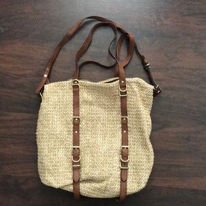 GAP straw purse
